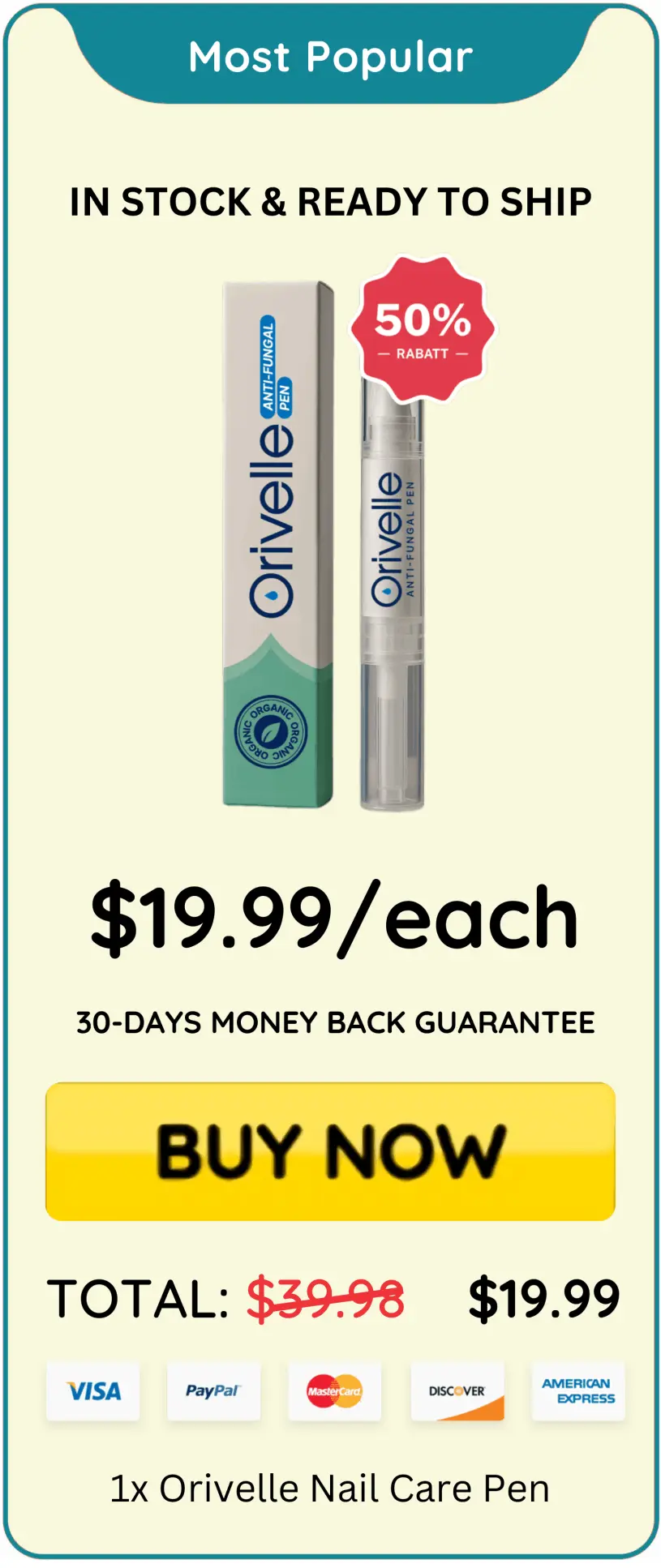 Orivelle Nail Fungus Pen price – Oriville